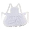 Fybida Women's Vintage Apron White Retro Maid Apron with Ruffle