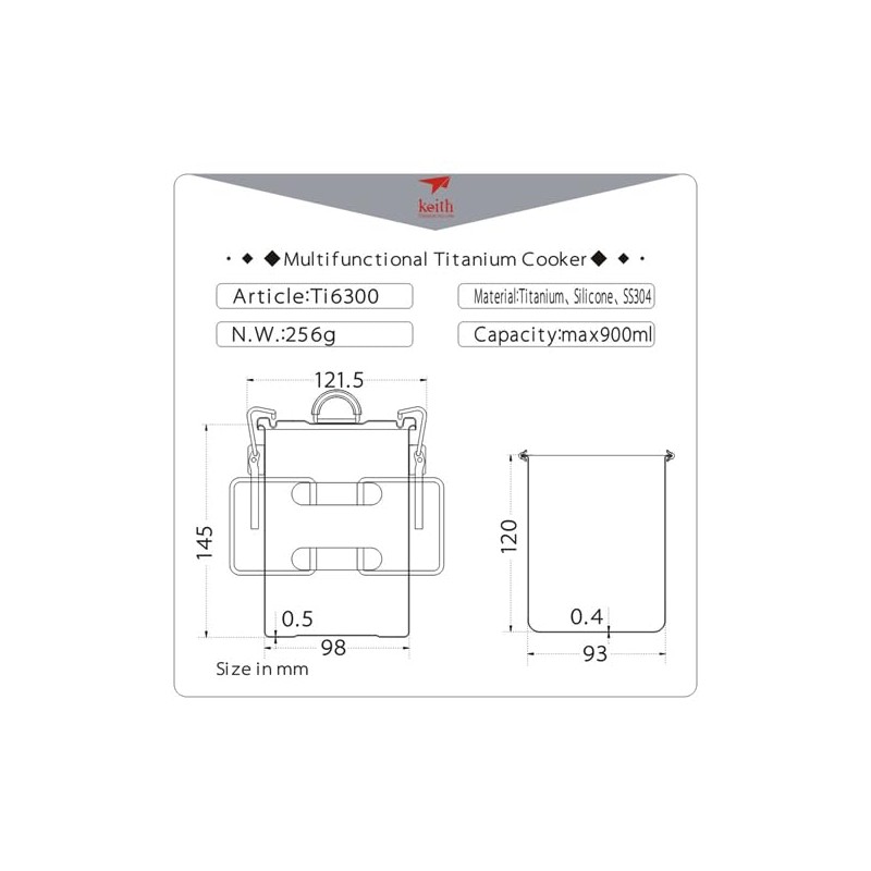 Keith Titan Multifunktions Herd ti6300