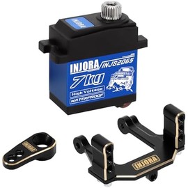 INJORA 7KG High Voltage Waterproof 2065 Digital Servo with Mount and Horn for 1/18 Redcat Ascent-18 Upgrade