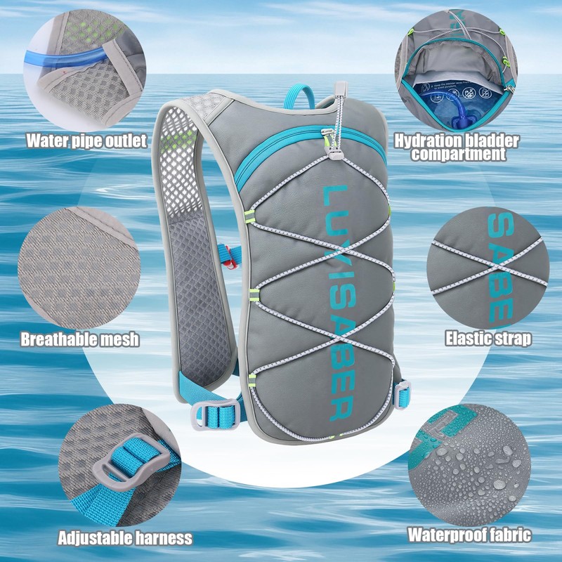 Hydration Bladder With Hydration Backpack, 2l Leak Proof Water Bladder