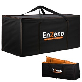 Enzeno Garden Furniture Cushion Storage Bag, 420D Oxford Fabric Waterproof, Anti-UV Heavy Duty Christmas Tree Storage Bag with Carry Handle and Zipper