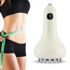 Microcurrent Lymphatic Drainage Massager for Legs Arms Belly, Body Sculpting Machine with Microcurrent, Cellulite Massage Tool,Light, Heat & Vibration, Promotes Circulation Skin Renewal