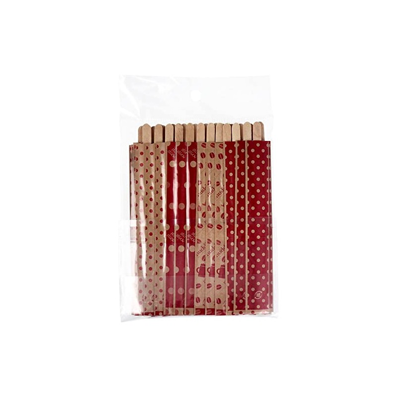Wooden Muddler Regular 4 Types x 12 Pieces, 48 Pieces