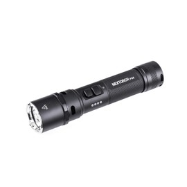 NEXTORCH P86 Rechargeable Flashlight, 1600 Lumen Tactical Flashlight with Electronic Whistle & Ceramic Bead Broken Window for Traffic Duty, Road Command, Outdoor Emergency Response, Prison Management
