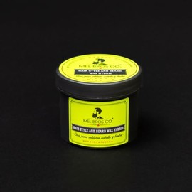 MEL BROS CO. - Hair Style and Beard Was Hybrid - Cera Hibrida para estilizar Cabello y barba. Acabado mate natural. (4 oz / 118 ml)