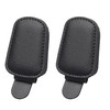 Jyinelx 2 Pieces Sunglasses Holder for Car Sun Visor, Matching