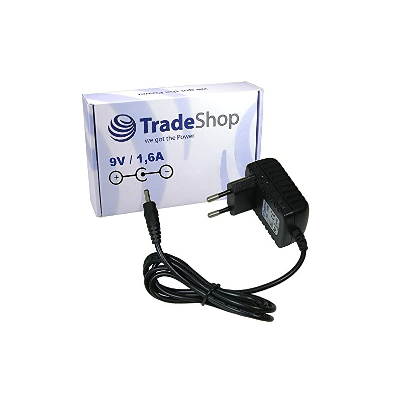 Trade-Shop Power Supply Charging Cable Charger 9 V / 1.6