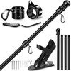 5 FT House Flag Pole Kit, 1" Spinning Thicken Stainless