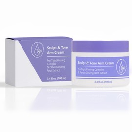 100g Sculpt & Tone Arm Cream,Skin Tightening Cream Body,Body Moisturisers,Tightening & Firming Cream for Loose Skin,Smooths Wrinkles,Arm Firming Cream for Women,Moisturize & Nourish,Shape Tighter Skin