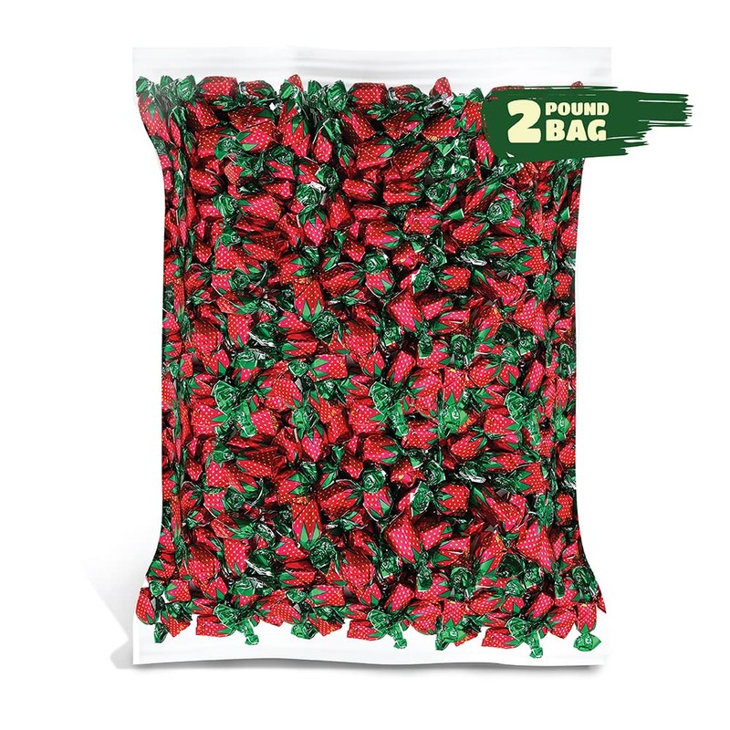 Arcor Strawberry Bon Bons - 2 Pound Bulk Pack -