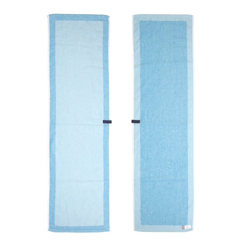 Iori Imabari Towel for Bath Rim Organic Cotton (Blue) Sauna