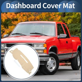 INFINAUTO Dashboard Cover Dash Cover Mat Carpet for Chevy Silverado 1500 LT/WT 2007-2013 Polyester Beige
