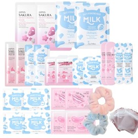 Thalixiry Nourishing Skin Care Set - Milk and Sakura Facial Care Kit for Girls 28pcs