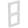 GIRA 021229 Cover Frame, 2 Gang Gira E2 pure white