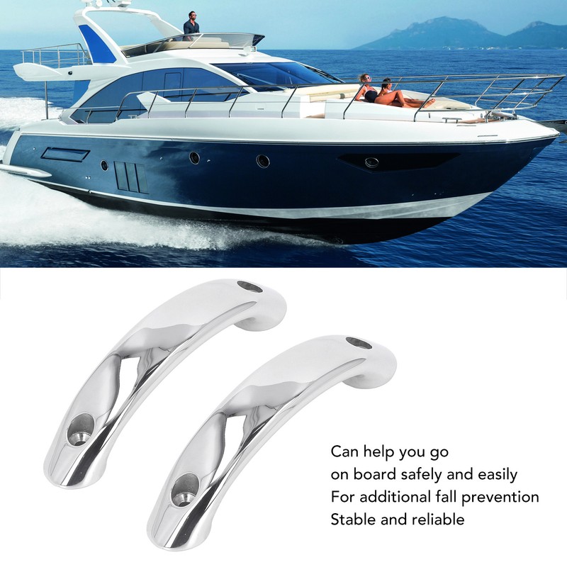 2Pcs Boat Grab Handle Marine Hand Rail 165mm 316 Stainless