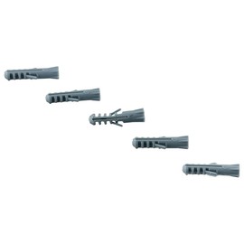 SHUATI Wall Plug 100pcs Plastic Hardware M6X30 Expansion Nylon Anchor High-Quality PE Wall Anchor Concrete, Brick