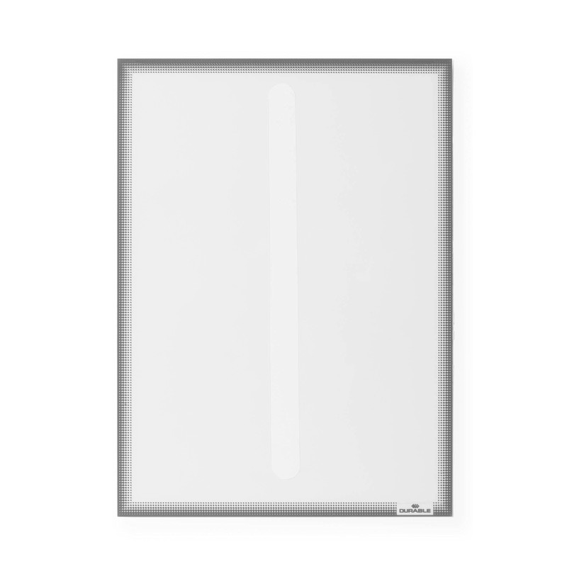 Durable Duraframe A4 Static Cling Info Pocket, Grey (Pack of
