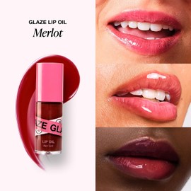 Innbeauty Project Aceite Para Labios Glaze Merlot 0,2 Onzas Líquidas (Paquete De 1) Rojo Oscuro