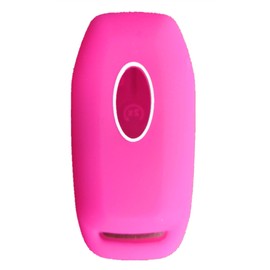 Ford Mustang Key Fob Cover: Silicone Car Remote Case Fit for Ford Mustang Fusion Exploer Edge F150 Lincoln MKZ MKX MKC | Rose Red Rpkey Key Fob Shell Protector