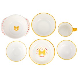 Hug me 7-Piece Tiger-Free Dinnerware Set Y15246