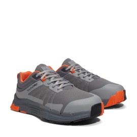 Timberland PRO Men's XR-1 Alloy Safety Toe Industrial Athletic Work Shoe, Grey/Orange, 10.5W