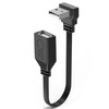 MISYNLON 90Degree Short USB Extension Cable 4inch,Up Angle USB 2.0