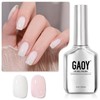 GAOY- Esmalte de uñas en gel rosa claro transparente, 16