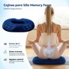 OSLIFE Cojin para Coxis y Ciatica Lumbar，Cojines para Silla Memory