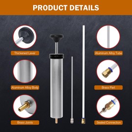 WNZ Differential Fluid Pump for Automotive Applications - Efficient Oil Extractor Pump for Fluid Extraction Aluminum