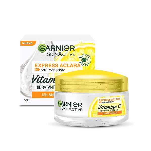 Garnier Gel Crema Hidratante Express Aclara con Vitamina C, 50ml