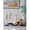 HAUCOZE Music Decor Figurine Saxophone Statue Modern Sculpture Home Gifts