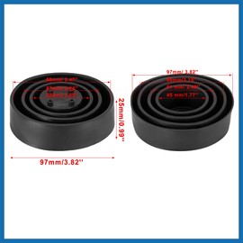 A ABSOPRO 1Pcs Universal Car LED Headlight Headlamp Dust Cap Cover Rubber Item Replacement