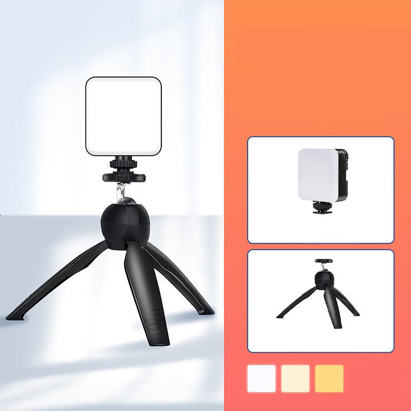 RGB Video Lights 2500K‑9000K Dimmable LED Camera Light Portable RechargeablePhotography