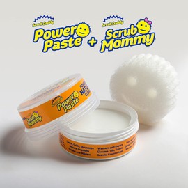 Scrub Daddy PowerPaste All Purpose Cleaning Paste Kit - Natural Cleanser + Dye Free Scrub Mommy - 1 Count ( 3 Pack)