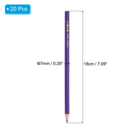 PATIKIL Purple Colored Pencils Set,20 Pcs Oil Color Pencils Wooden Coloring Drawing Pencil for Artists Art Painting