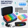 Monthly Pill Box Organiser 3 Times a Day with Hard