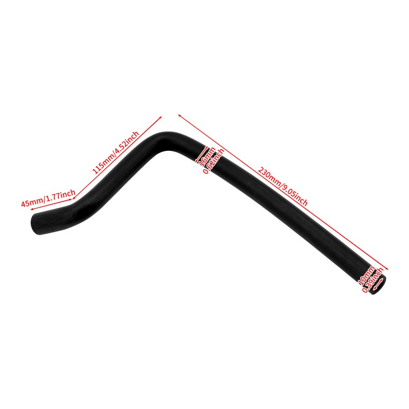 HDBUBALUS Black Tubo Scarico Oil Cooler Hose Line Fits For