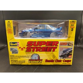 REVELL 1/25 SUPER STREET BLUE HONDA CIVIC EX DIECAST MODEL KIT NEW