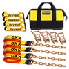 OXXTRIC 8 Point Roll Back Vehicle Tie Down Kit,Tow Truck