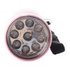 2X Outdoor Mini Pink Rubber Coated 9-LED Flashlight Torch