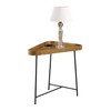 Convenience Concepts Lunar Triangle End Table, Driftwood/Black