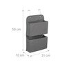 Relaxdays Hanging Organiser, 2 Compartments, Door & Wall, Door Shelf