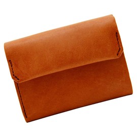 Agility affa Coquette Wallet, Ultra Small Wallet, Smart, Small, Thin, Mini Wallet, Compact, Genuine Leather, Braun