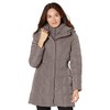Cole Haan Women's Taffeta Down Coat with Bib Front and