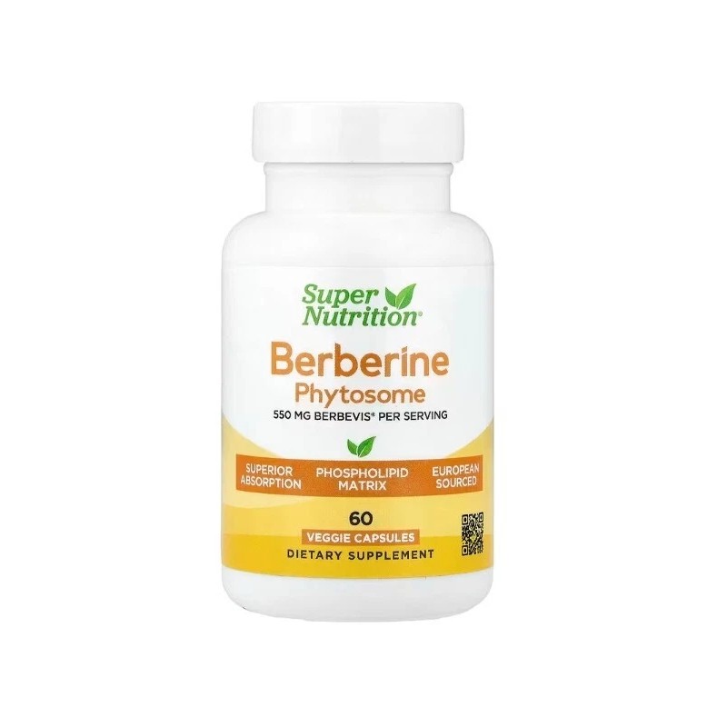 Super Nutrition, 2 PACK, Berberine Phytosome, 550 mg, 60 Veggie
