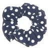 Polka Dot Print Fabric Hair Scrunchies Set of 4 Ponytail
