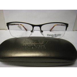 Christie Brinkley C 312 BRN Brown Eyeglass Frames 52 16 135  33V W/ Generic Case