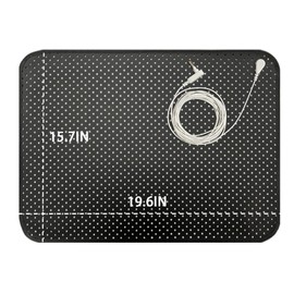 Grounding Mat Breathable Grounding Pad with Air Holes 15.7”x19.6” Grounding Mat for Bed Lightweight Easy to Carry