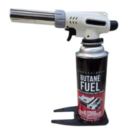 Butane Holder Stabilizer Stand for Torch - Secure Butane Canister Fuel Tank and Culinary Torch in Kitchen, Baking, Creme Brulee, BBQ, Outdoor Camping (Fuel Not Included)