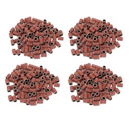 PROFICO Pack of 200 Sanding Sleeves Sanding Belts Sanding Caps 180 Grit Sanding Cap Sanding Belt Nail Cutter Attachment for Nail Design Nail Care Nail Art for Manicure Pedicure Acrylic Nails Gel Nails